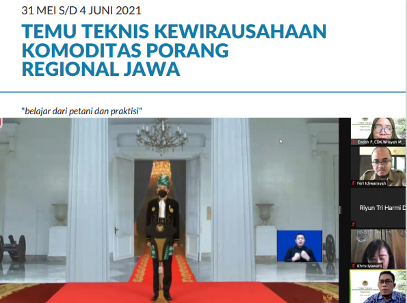 Temu Teknis Kewirausahaan Komoditas Porang Regional Jawa