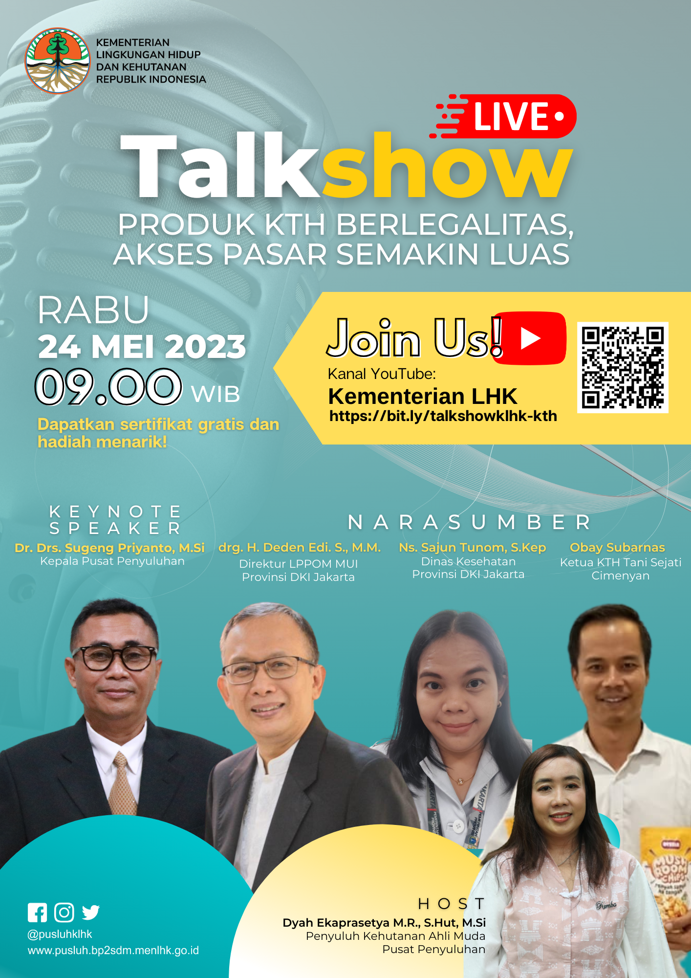 Talkshow Produk KTH Berlegalitas, Akses Pasar Semakin Luas